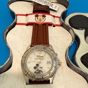 Vintage Disney Mickey Watch and Tin